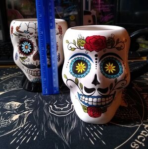 Sugar skull coffee cup